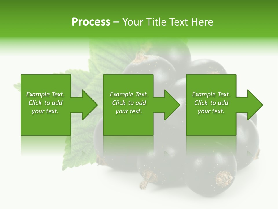 A Bunch Of Black Berries With Leaves On A White Background PowerPoint Template