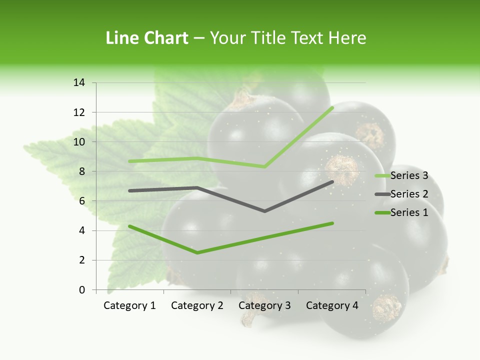 A Bunch Of Black Berries With Leaves On A White Background PowerPoint Template