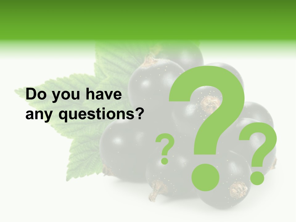 A Bunch Of Black Berries With Leaves On A White Background PowerPoint Template