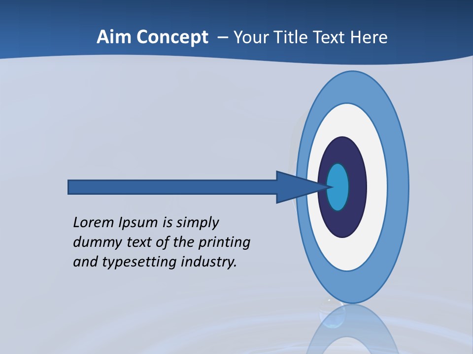 A Drop Of Water With A Blue Background PowerPoint Template