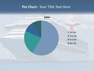A Large Cruise Ship In The Ocean With A Sky Background PowerPoint Template