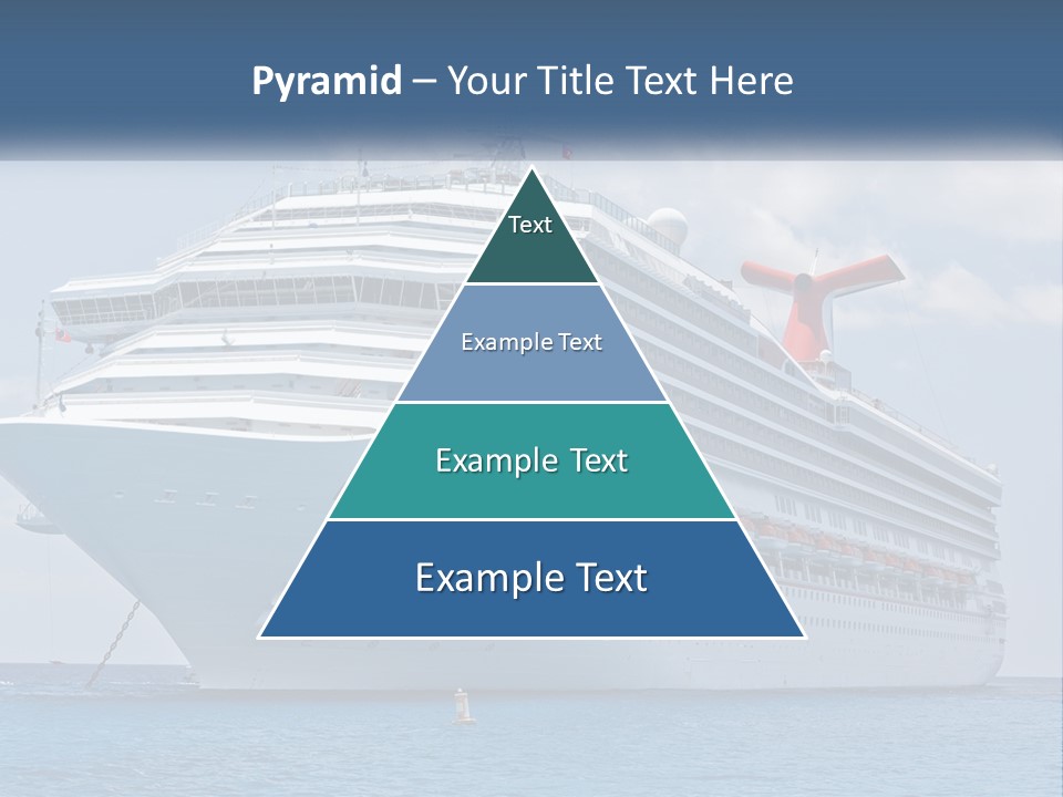 A Large Cruise Ship In The Ocean With A Sky Background PowerPoint Template