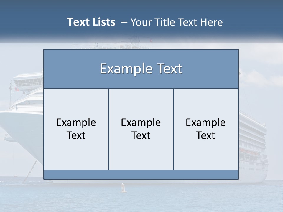 A Large Cruise Ship In The Ocean With A Sky Background PowerPoint Template