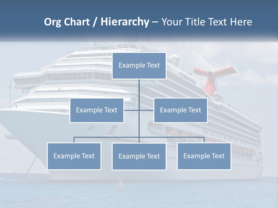 A Large Cruise Ship In The Ocean With A Sky Background PowerPoint Template