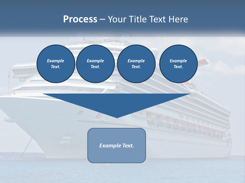 A Large Cruise Ship In The Ocean With A Sky Background PowerPoint Template