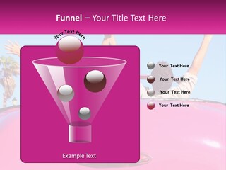 Two People Sitting In The Back Of A Pink Car PowerPoint Template