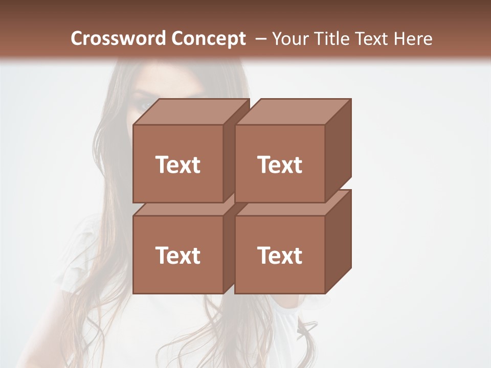 A Woman Holding A Glass Of Water In Her Hand PowerPoint Template