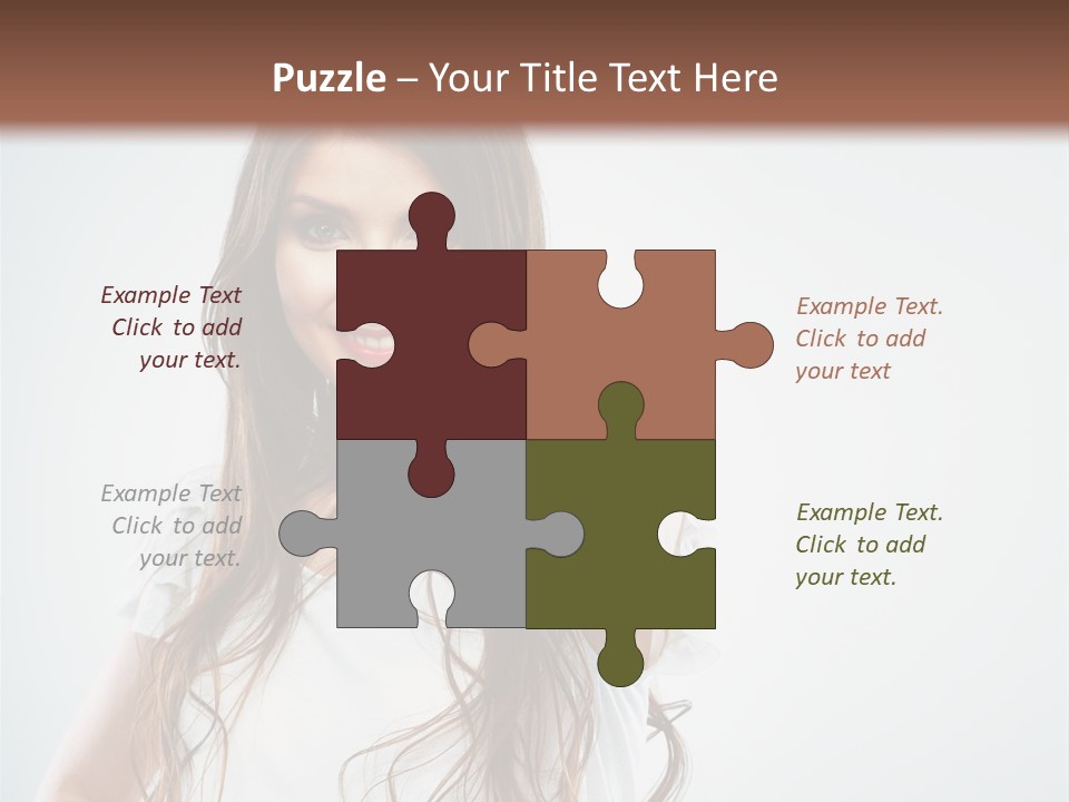 A Woman Holding A Glass Of Water In Her Hand PowerPoint Template