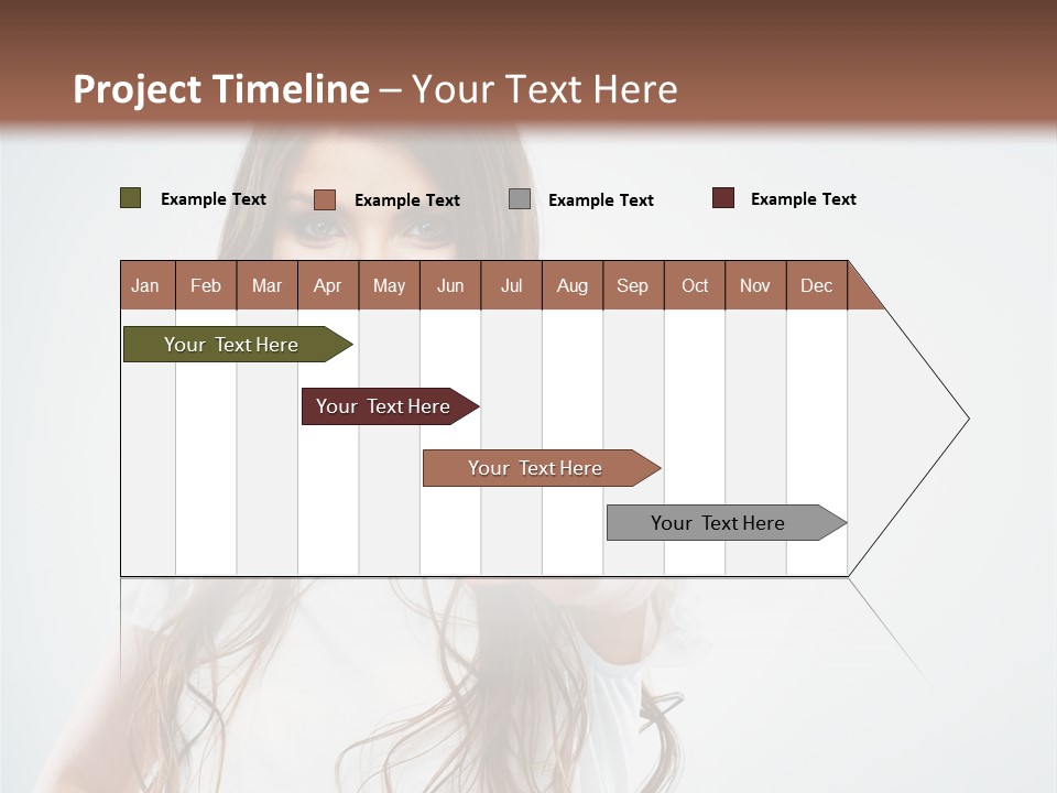 A Woman Holding A Glass Of Water In Her Hand PowerPoint Template