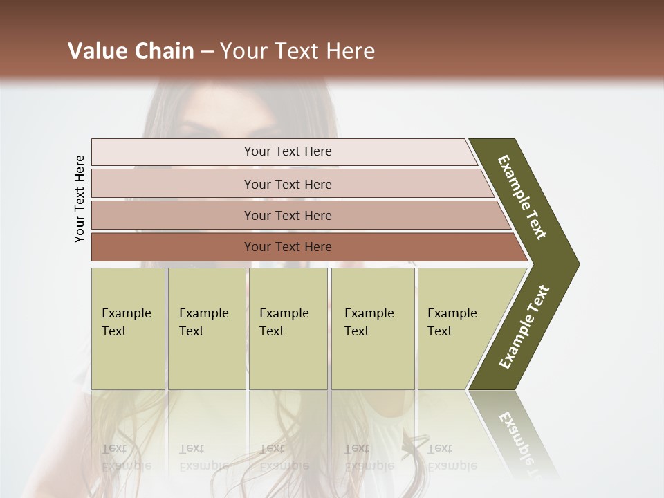 A Woman Holding A Glass Of Water In Her Hand PowerPoint Template