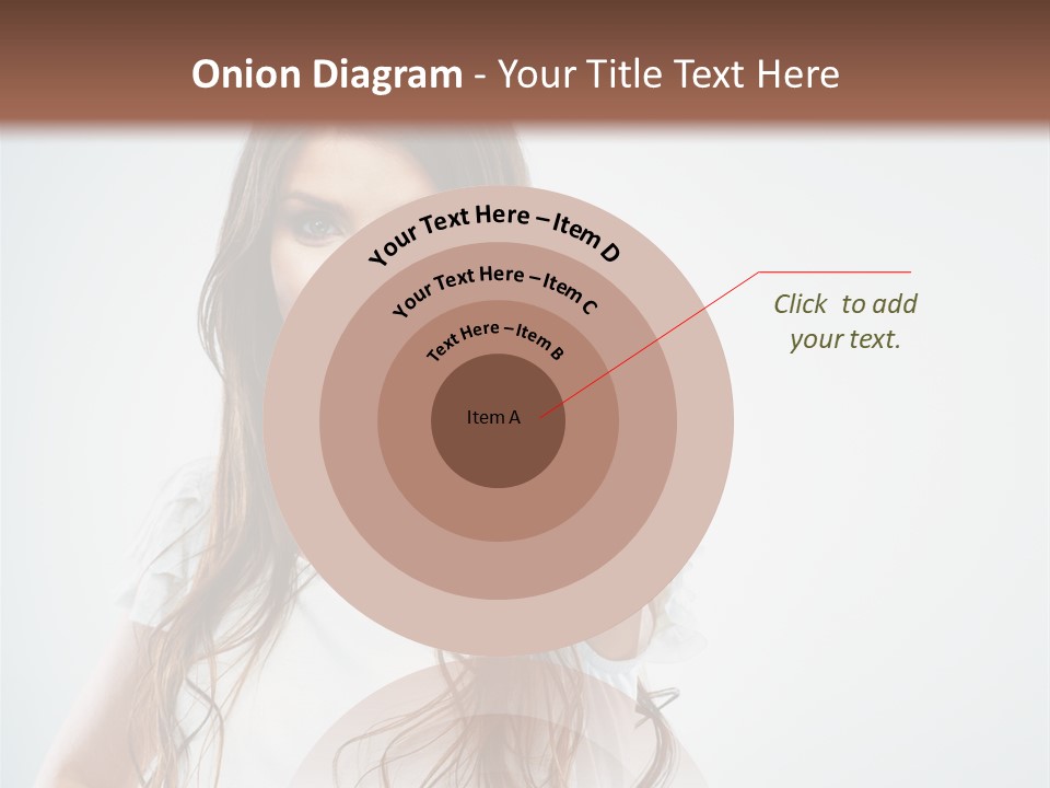 A Woman Holding A Glass Of Water In Her Hand PowerPoint Template