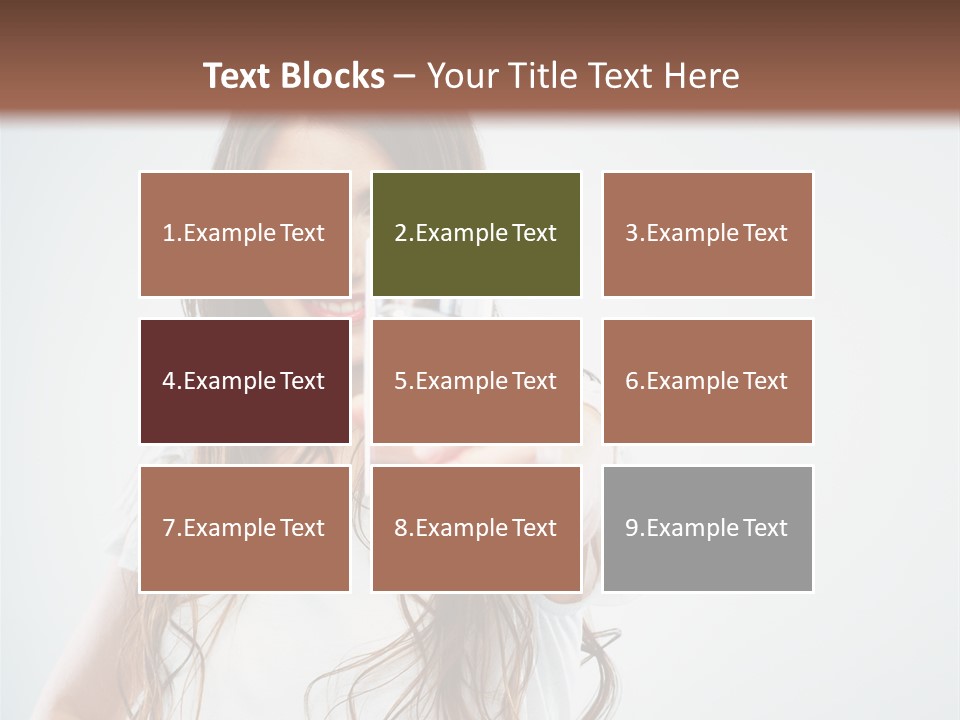 A Woman Holding A Glass Of Water In Her Hand PowerPoint Template