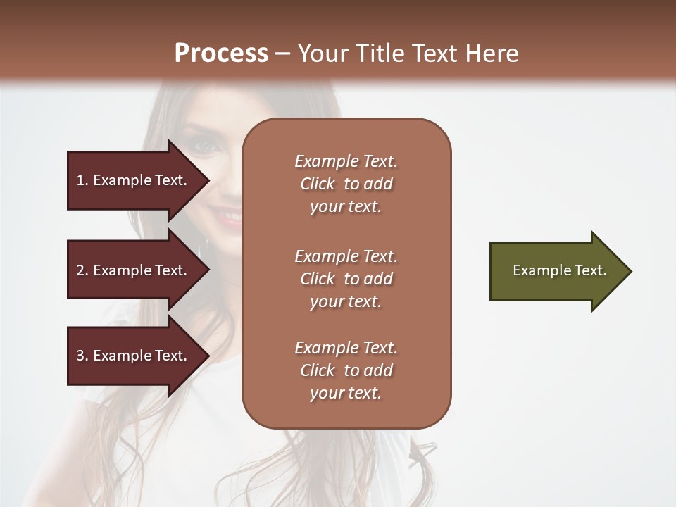 A Woman Holding A Glass Of Water In Her Hand PowerPoint Template