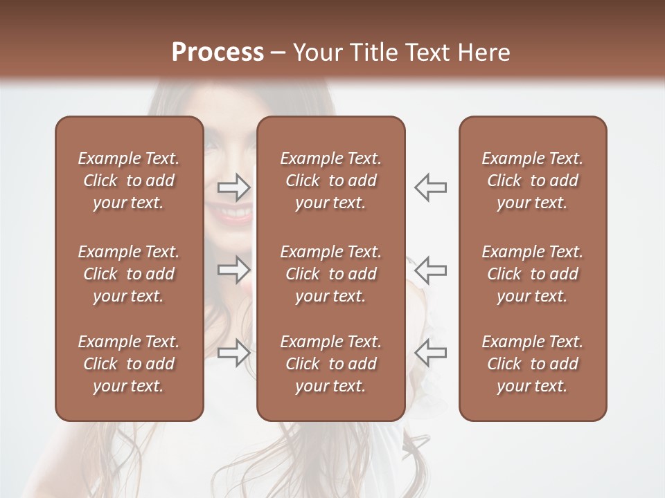 A Woman Holding A Glass Of Water In Her Hand PowerPoint Template