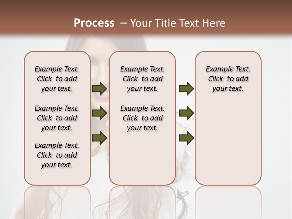 A Woman Holding A Glass Of Water In Her Hand PowerPoint Template