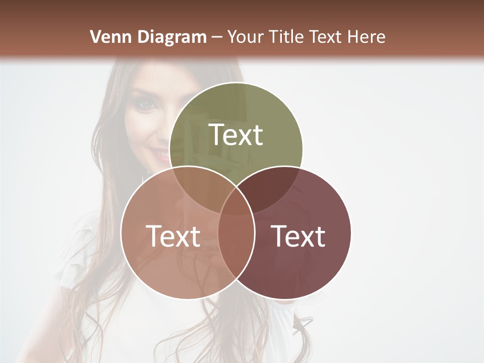 A Woman Holding A Glass Of Water In Her Hand PowerPoint Template