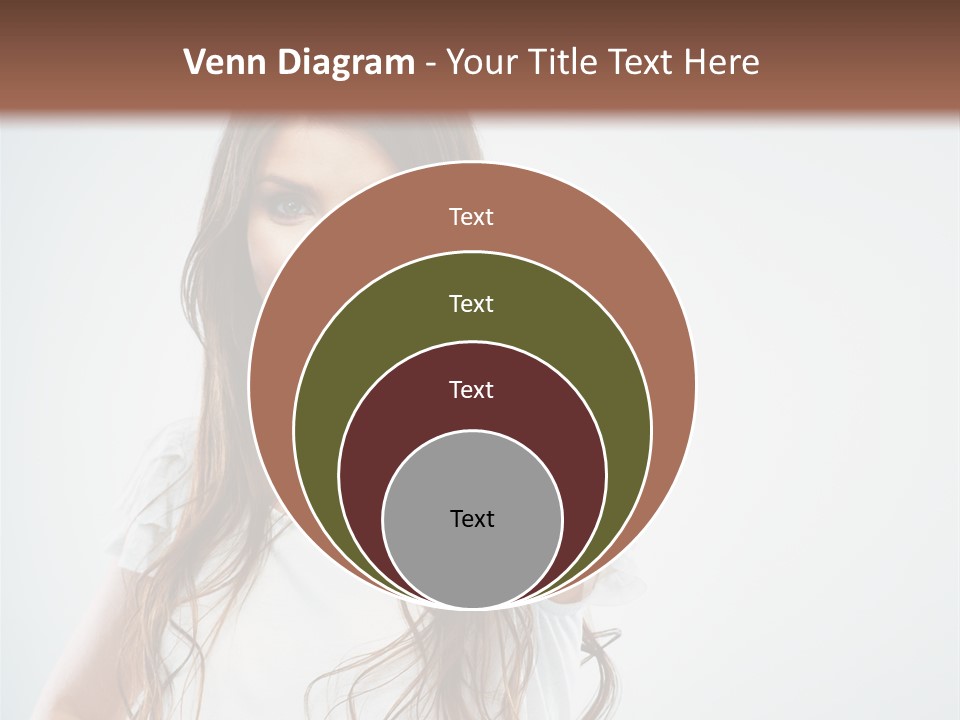 A Woman Holding A Glass Of Water In Her Hand PowerPoint Template