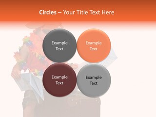 A Child In A Colorful Outfit Is Reading A Map PowerPoint Template