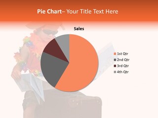 A Child In A Colorful Outfit Is Reading A Map PowerPoint Template