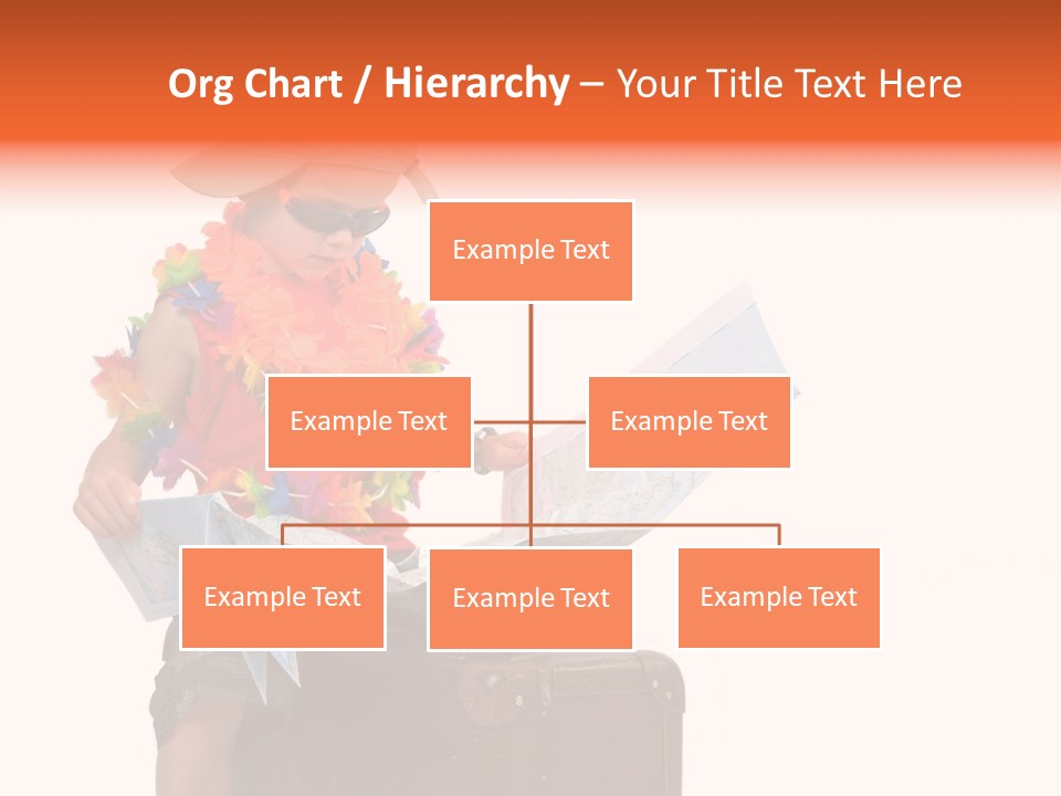 A Child In A Colorful Outfit Is Reading A Map PowerPoint Template