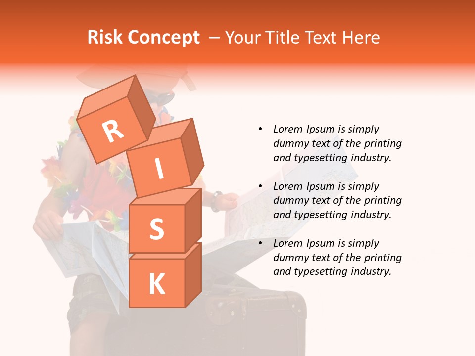 A Child In A Colorful Outfit Is Reading A Map PowerPoint Template