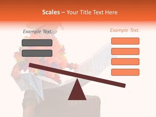 A Child In A Colorful Outfit Is Reading A Map PowerPoint Template