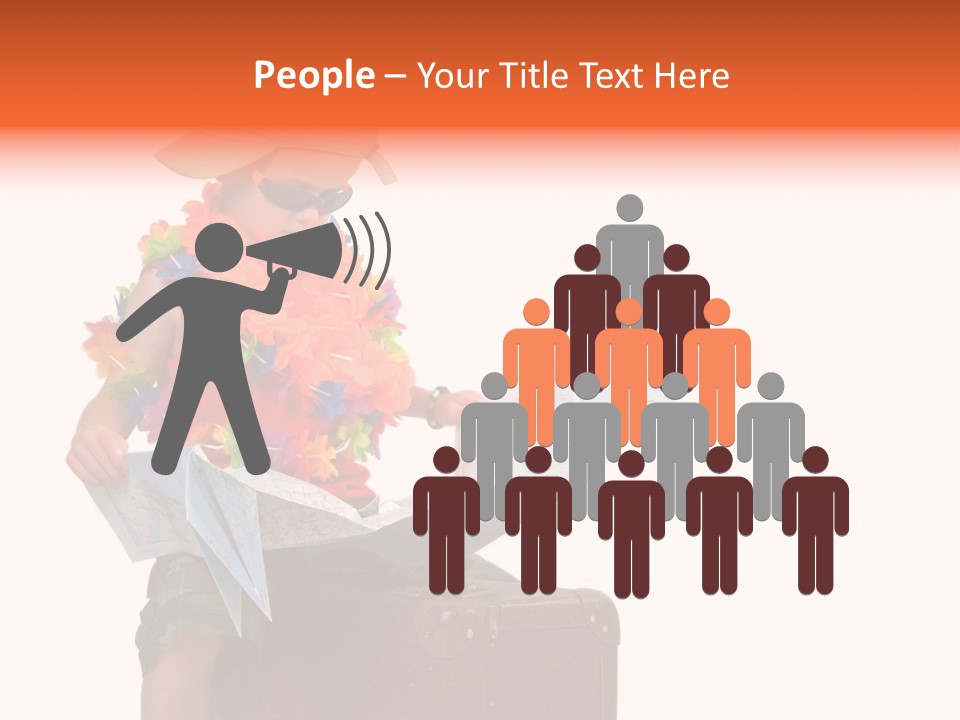 A Child In A Colorful Outfit Is Reading A Map PowerPoint Template