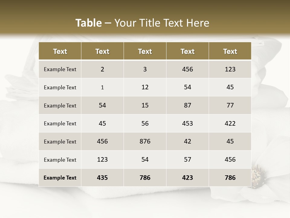 A Pile Of White Towels With A Flower On Top Of It PowerPoint Template