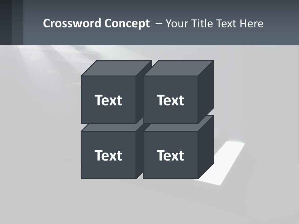 A Set Of Stairs Leading Up To A Bright Light PowerPoint Template