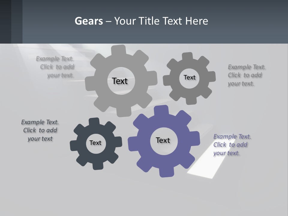 A Set Of Stairs Leading Up To A Bright Light PowerPoint Template