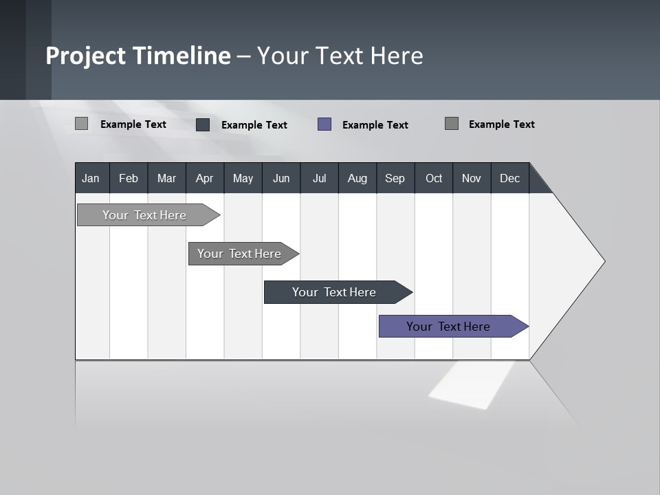 A Set Of Stairs Leading Up To A Bright Light PowerPoint Template