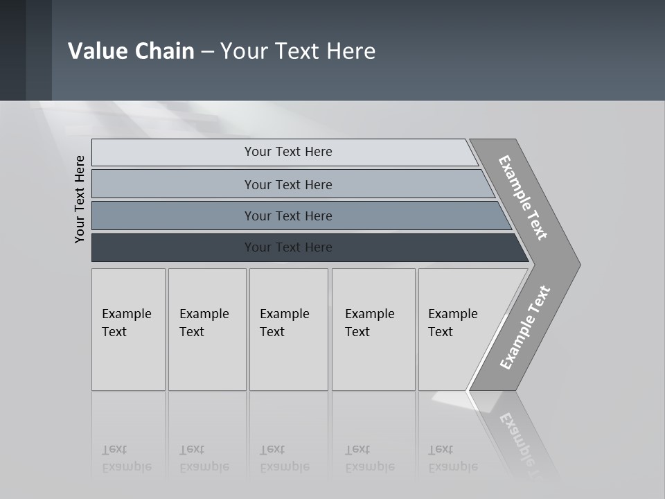 A Set Of Stairs Leading Up To A Bright Light PowerPoint Template