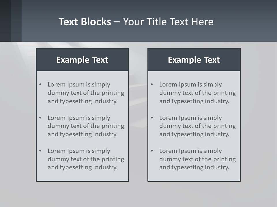 A Set Of Stairs Leading Up To A Bright Light PowerPoint Template