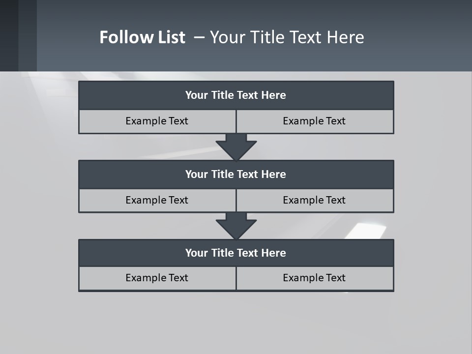 A Set Of Stairs Leading Up To A Bright Light PowerPoint Template