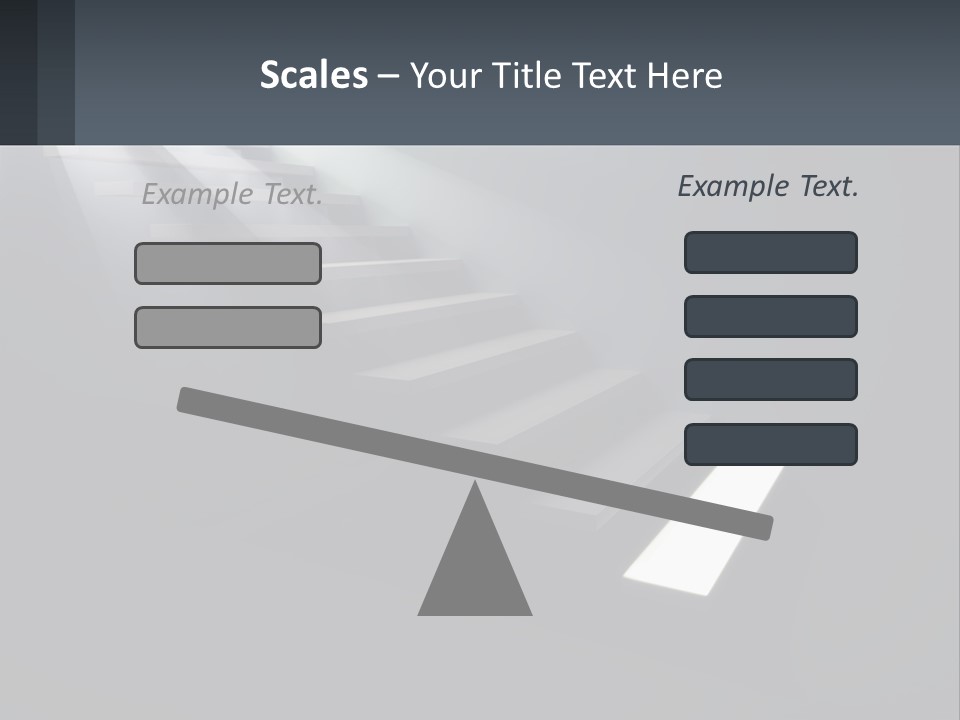 A Set Of Stairs Leading Up To A Bright Light PowerPoint Template