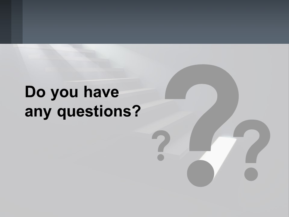 A Set Of Stairs Leading Up To A Bright Light PowerPoint Template