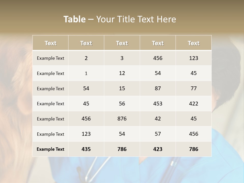 A Man In A Blue Shirt Is Giving A Dog A Kiss PowerPoint Template