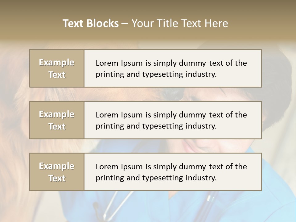 A Man In A Blue Shirt Is Giving A Dog A Kiss PowerPoint Template