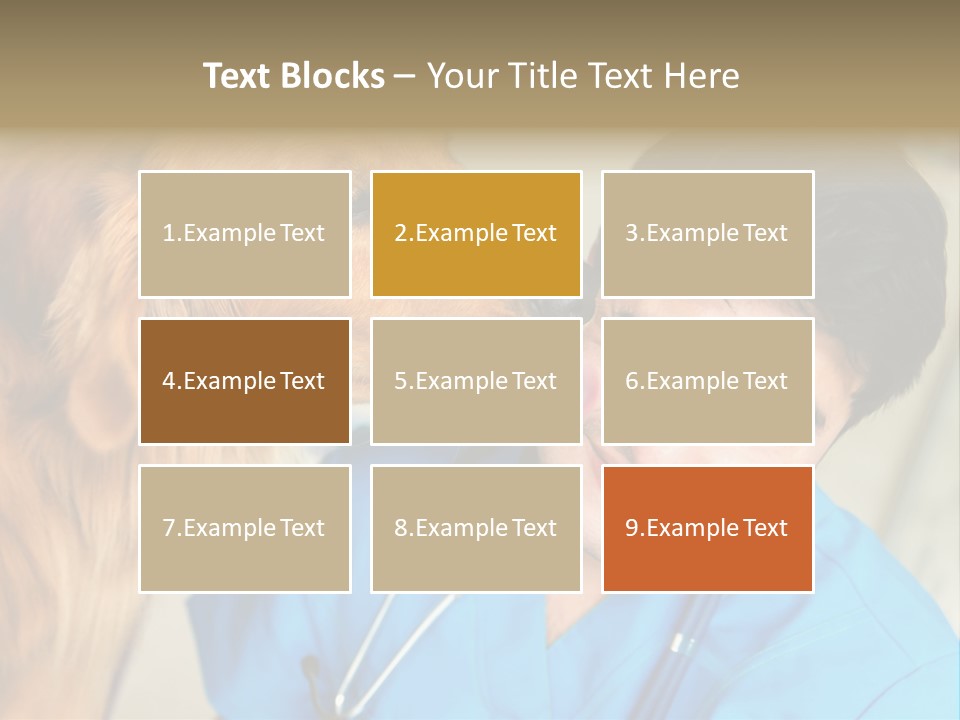 A Man In A Blue Shirt Is Giving A Dog A Kiss PowerPoint Template