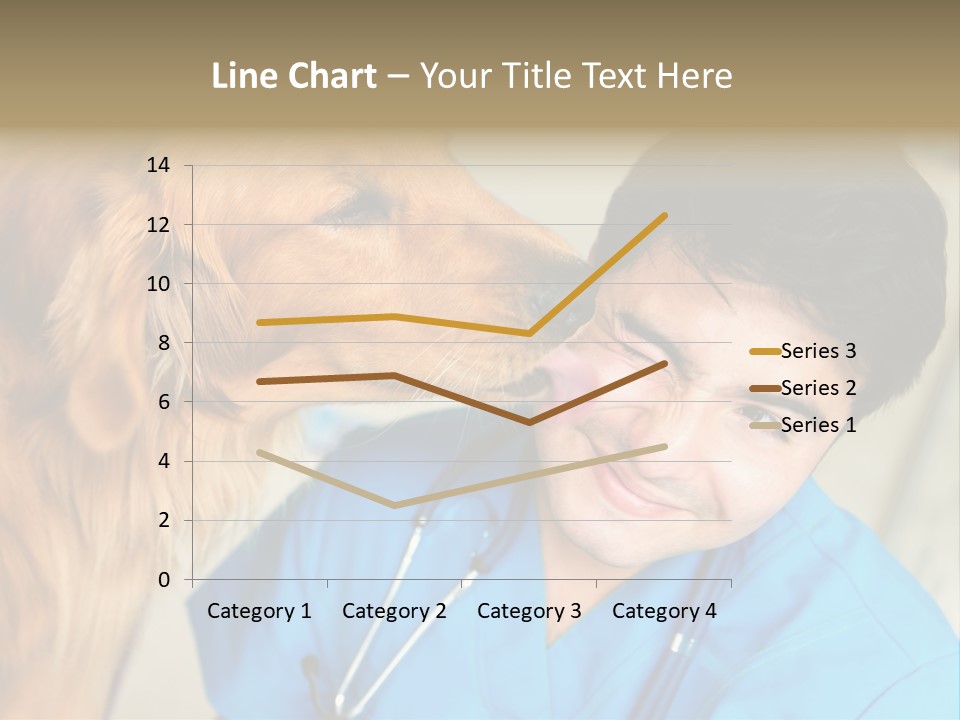 A Man In A Blue Shirt Is Giving A Dog A Kiss PowerPoint Template