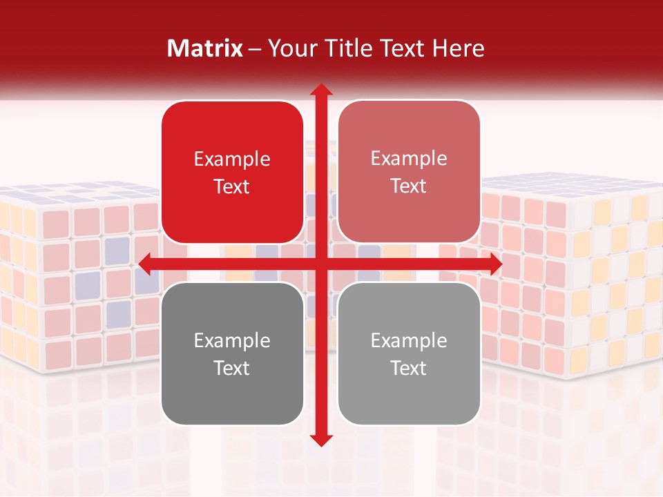 A Group Of Colorful Cubes Sitting On Top Of Each Other PowerPoint Template
