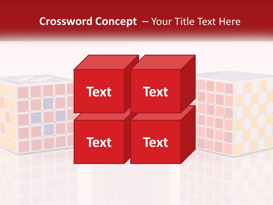 A Group Of Colorful Cubes Sitting On Top Of Each Other PowerPoint Template
