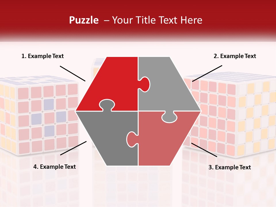 A Group Of Colorful Cubes Sitting On Top Of Each Other PowerPoint Template