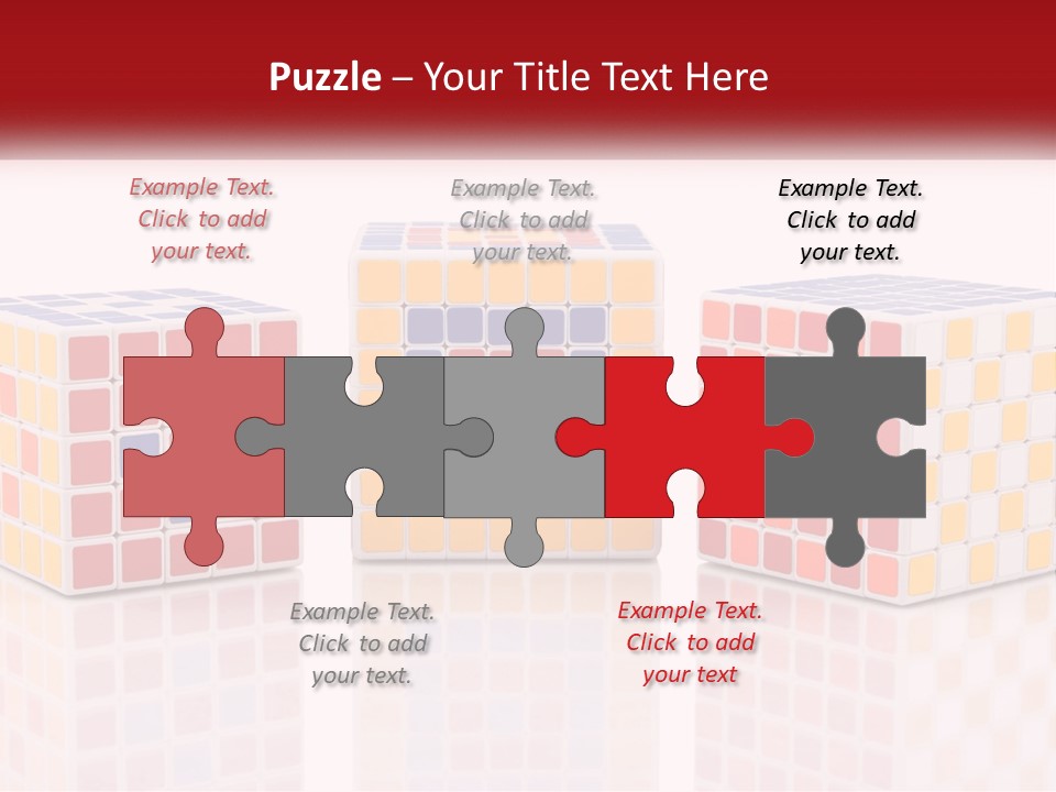 A Group Of Colorful Cubes Sitting On Top Of Each Other PowerPoint Template