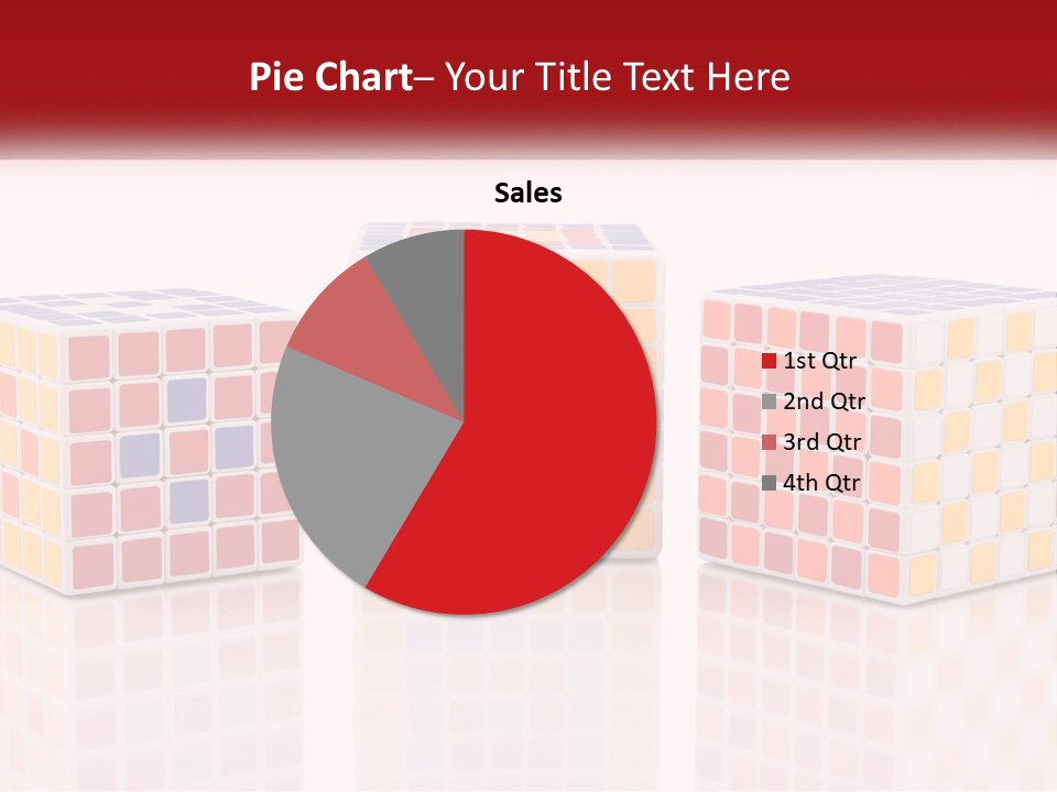 A Group Of Colorful Cubes Sitting On Top Of Each Other PowerPoint Template