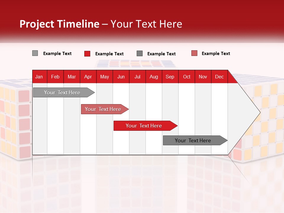 A Group Of Colorful Cubes Sitting On Top Of Each Other PowerPoint Template
