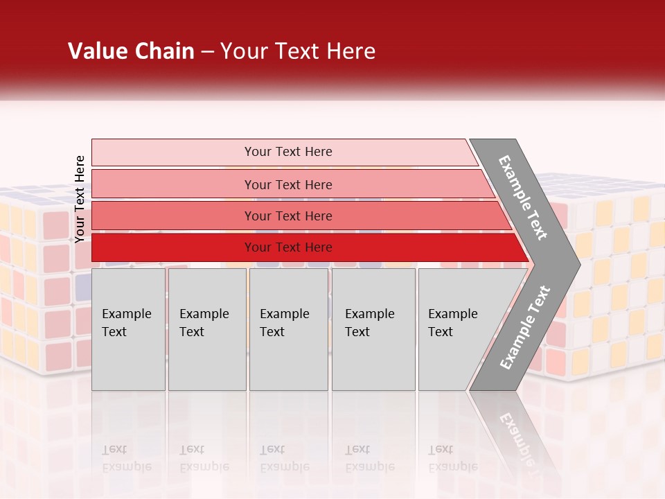 A Group Of Colorful Cubes Sitting On Top Of Each Other PowerPoint Template