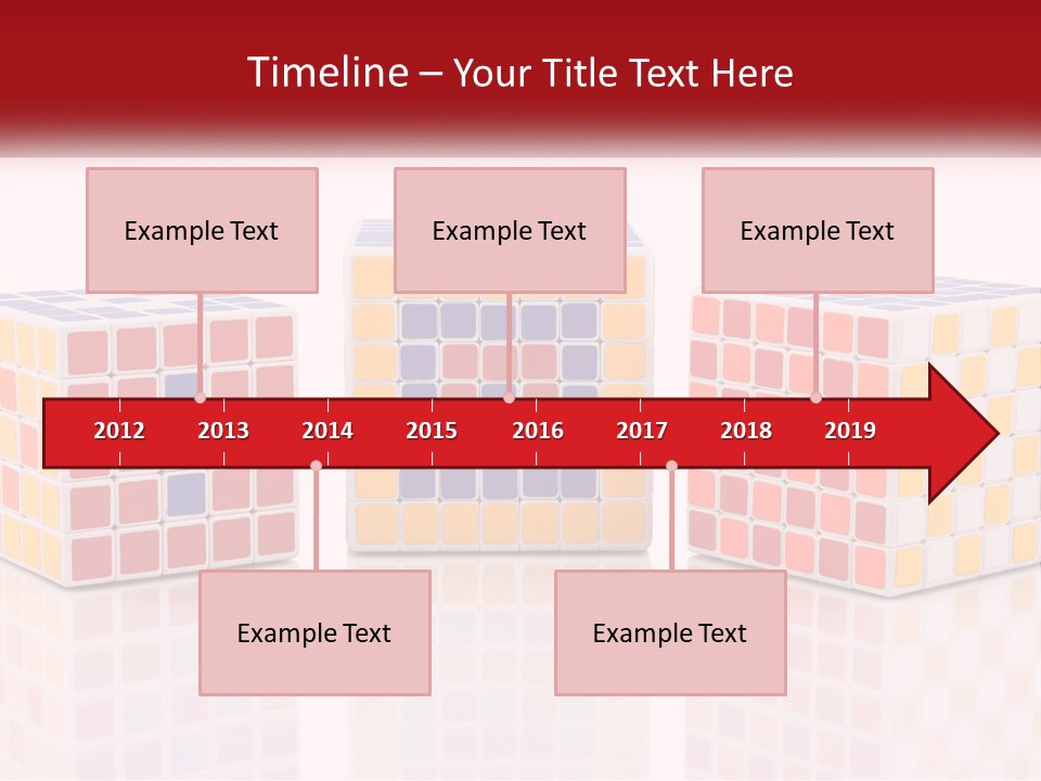 A Group Of Colorful Cubes Sitting On Top Of Each Other PowerPoint Template