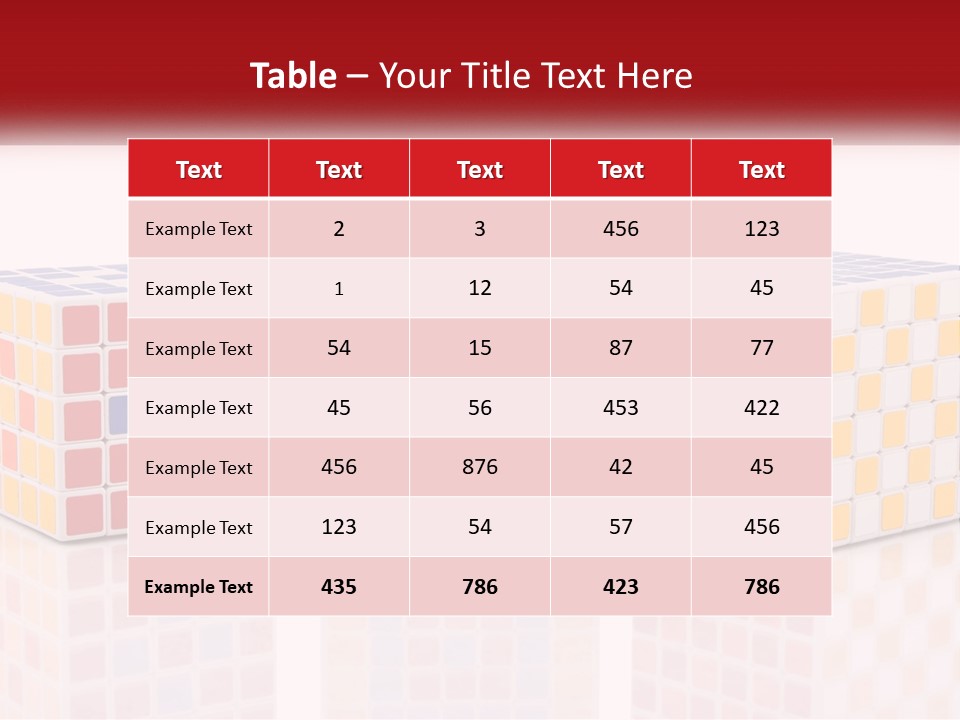 A Group Of Colorful Cubes Sitting On Top Of Each Other PowerPoint Template
