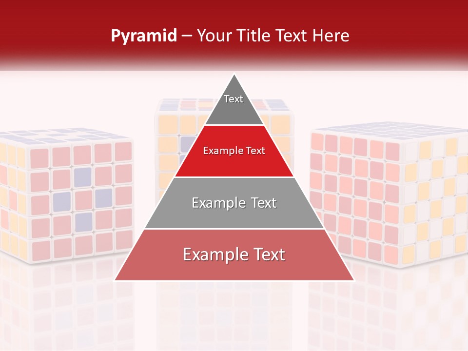 A Group Of Colorful Cubes Sitting On Top Of Each Other PowerPoint Template